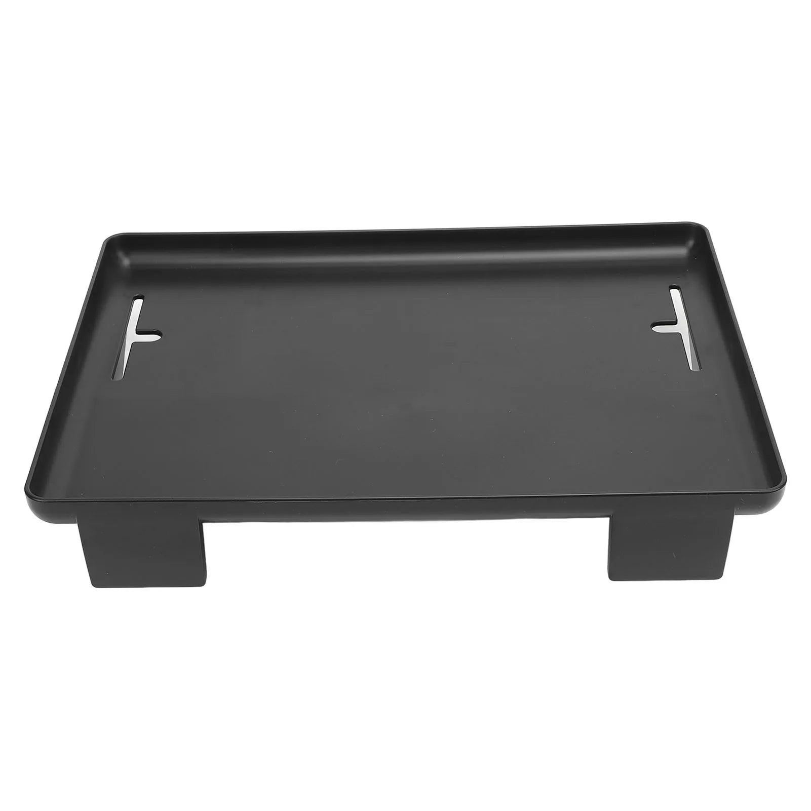 Clamp-On Bedside Shelf with Cable Slots – Black ABS