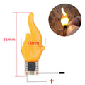 Simulated Flame USB Glass Candle Night Light