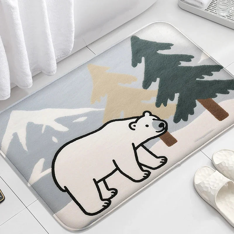 Willow Cartoon Anti-Slip Bath Mat