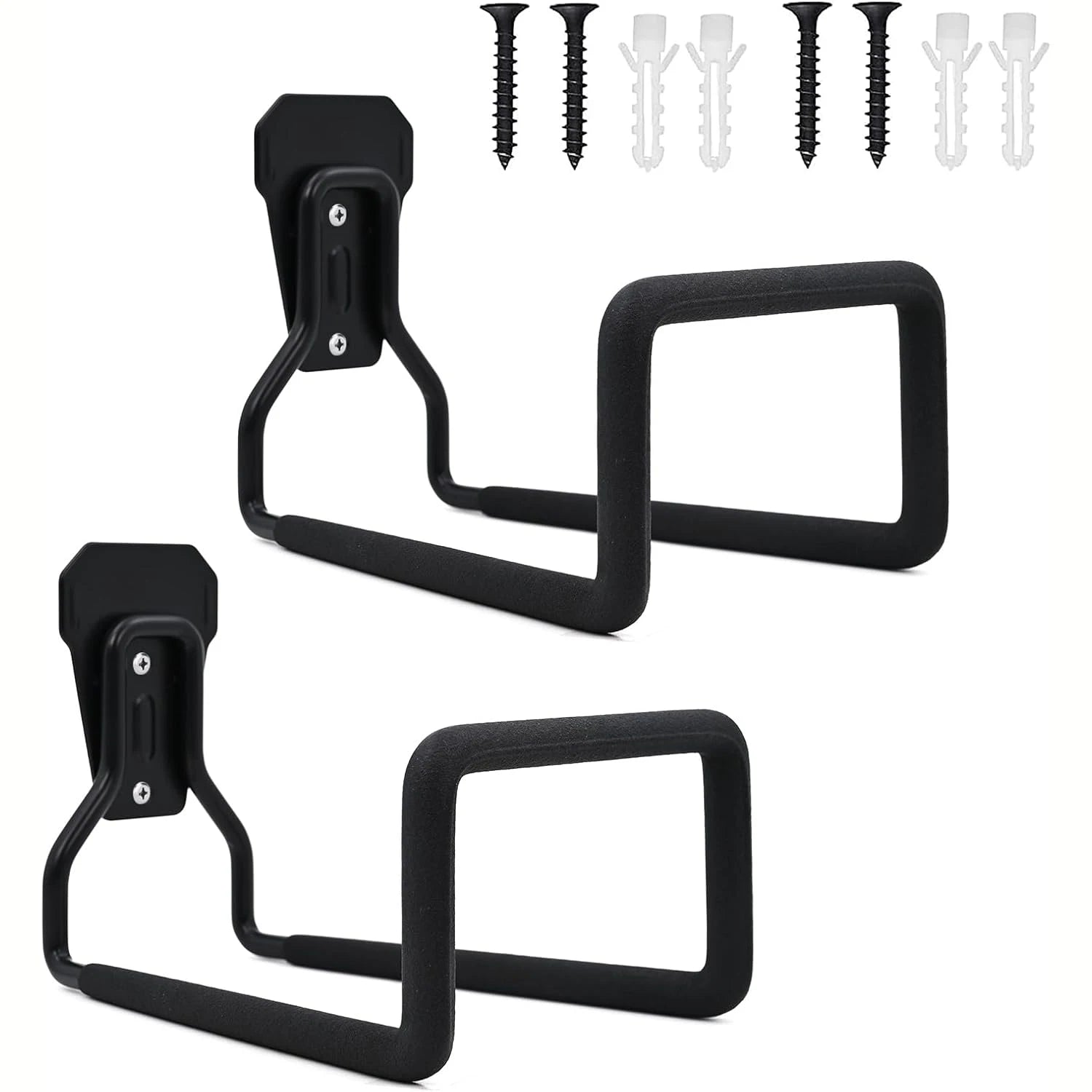 Wall-Mounted Metal Hose Holder for Garden, Garage, or Shed