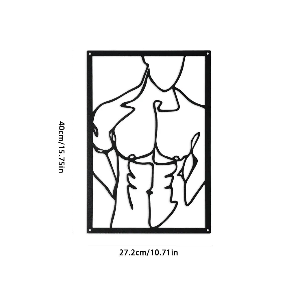 Marin Minimalist Metal Line Wall Art Set