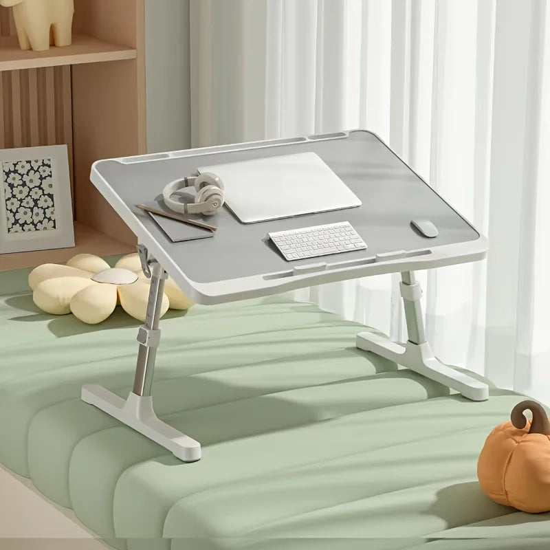 Adjustable Foldable Lap Desk for Bed, Sofa, or Floor – Gray