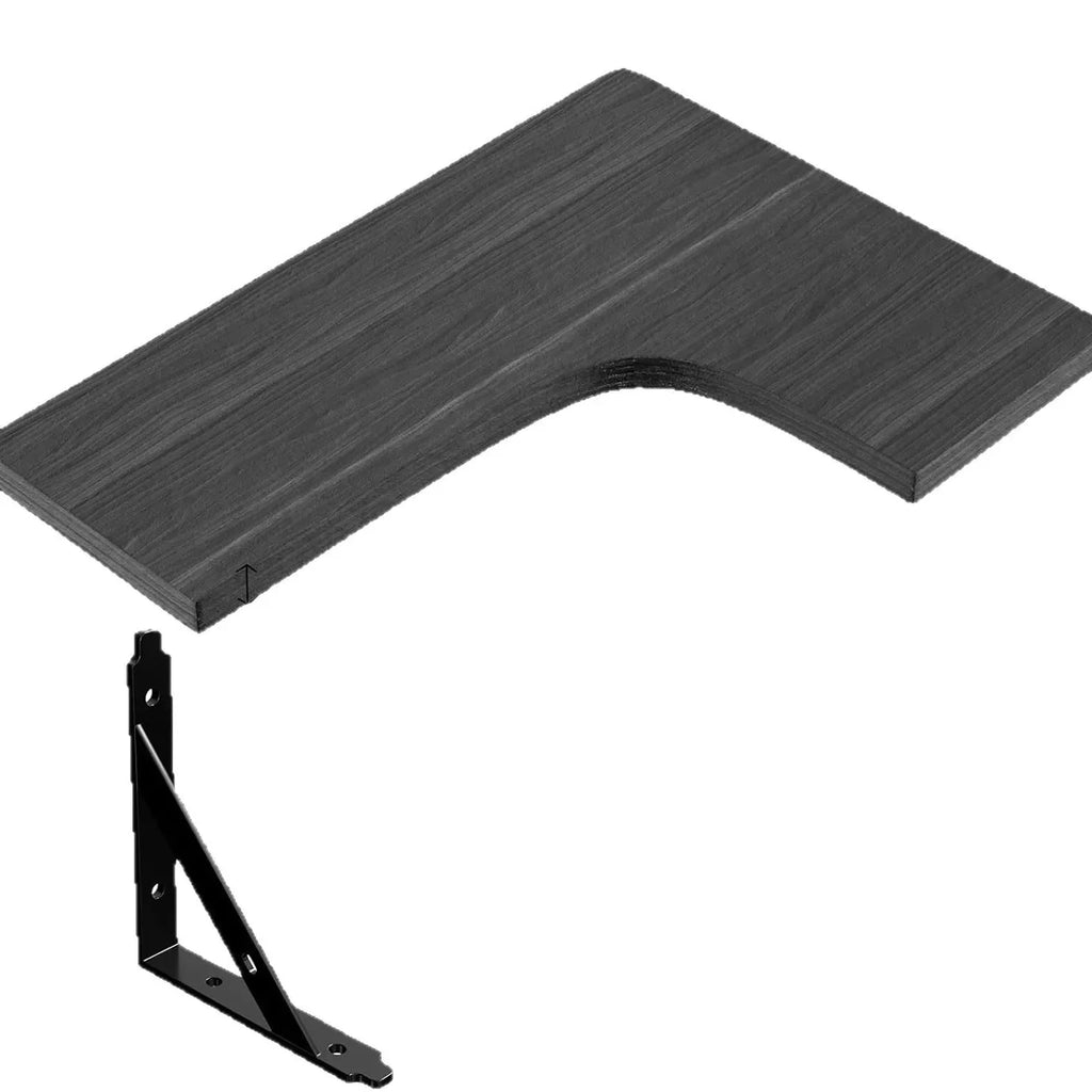 Modern Wood Corner Wall Shelf – Floating Space-Saving Organizer for Living Room, Kitchen, or Bedroom Corners