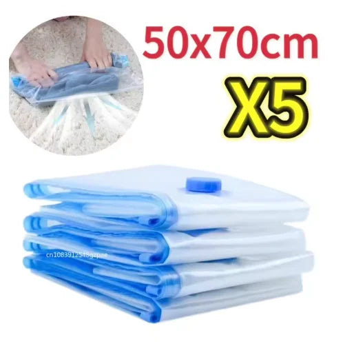 Space-Saving Vacuum Storage Bags for Closet & Travel