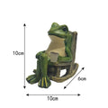 Rocking Chair Frog Solar Garden Light