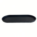 Scalloped Edge Silicone Vanity Tray for Bathroom & Countertop Organization