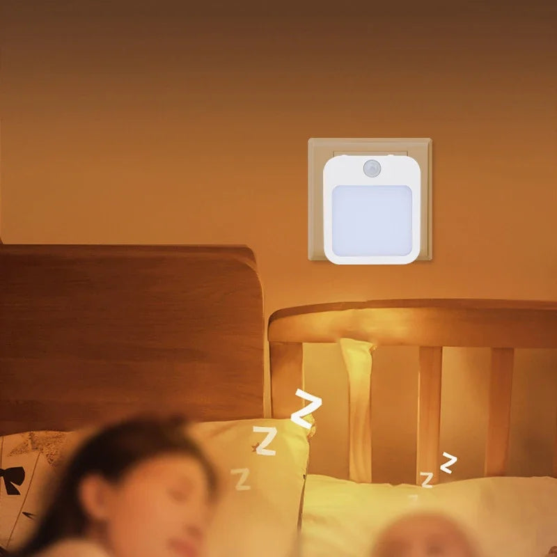 Adjustable Motion Sensor Night Light for Bedroom or Hallway (Plug-In)