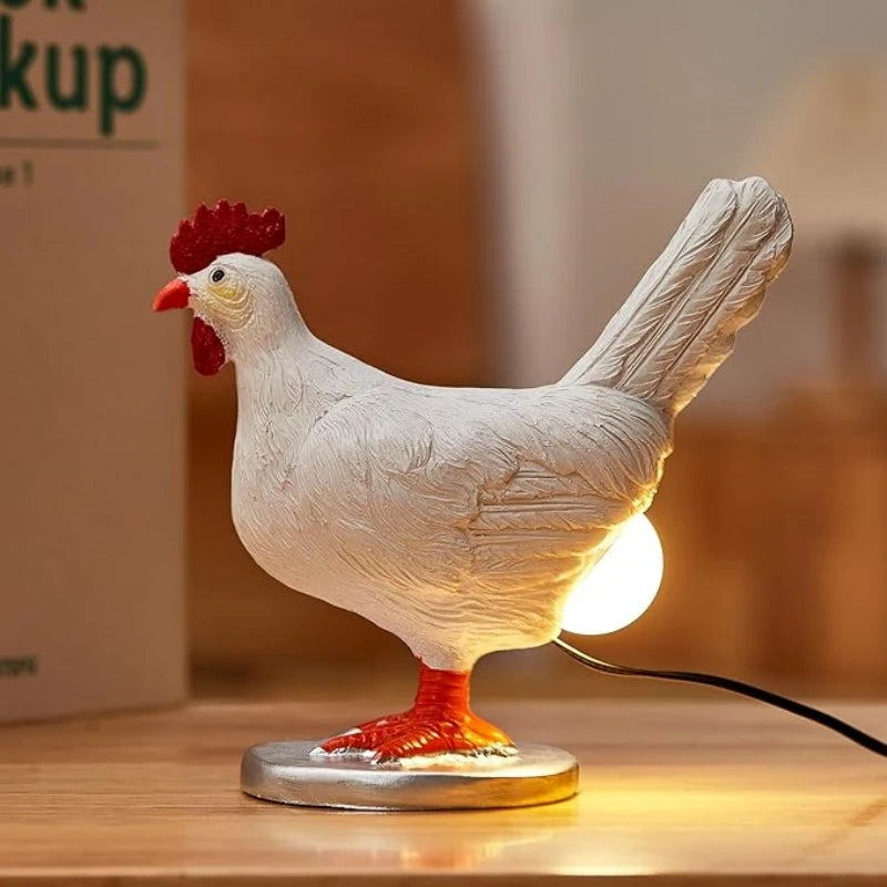 Farmhouse Chicken and Duck Night Light Table Lamps