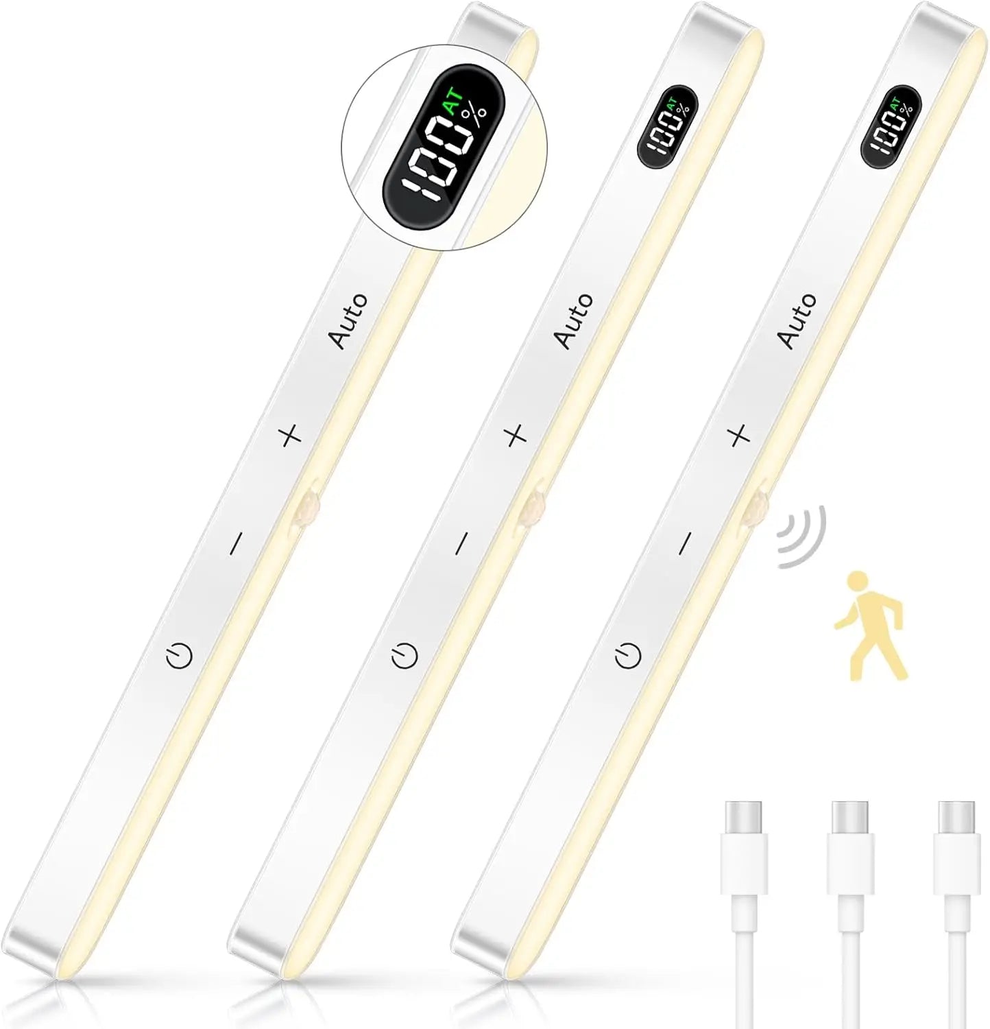 Rechargeable Motion Sensor Light Bar for Closets and Cabinets