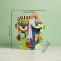 Geneva Abstract Face Resin Planter Pot for Indoor & Outdoor Decor