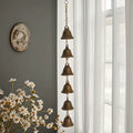 Handmade Iron Wind Chime with Decorative Chain for Home or Garden