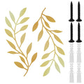 Olive Branch Metal Wall Art, Set of 2 – Leafy Decor for Living Room or Bedroom