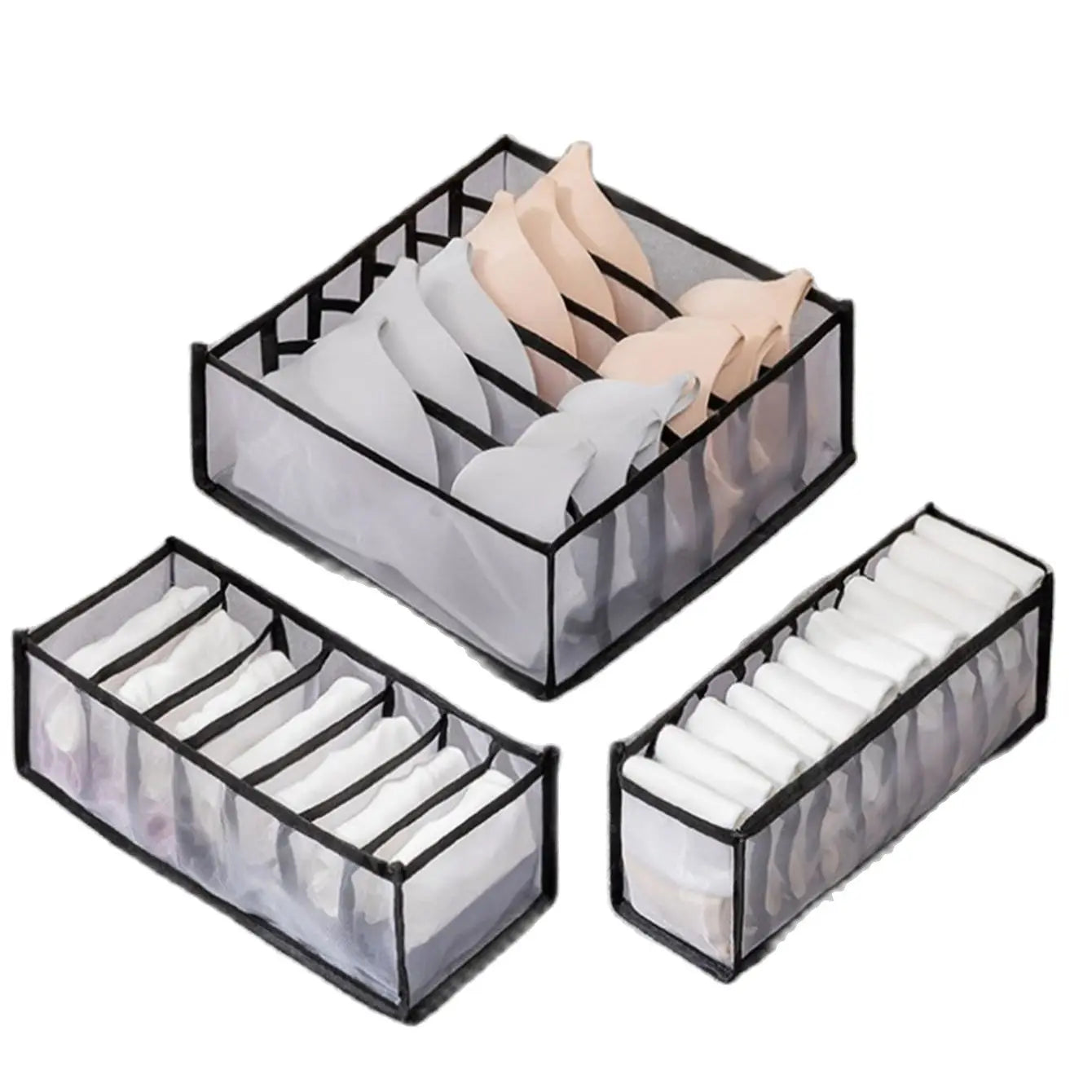 Foldable Drawer Organizers for Socks, Underwear, and Bras