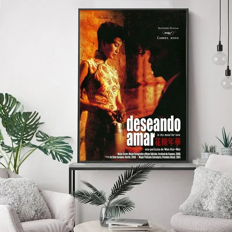 In the Mood for Love Art Poster – Unframed Canvas Wall Print