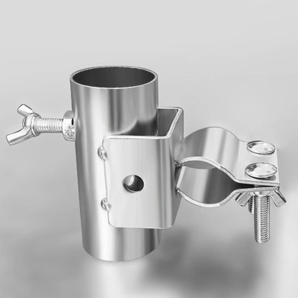 Clamp-On Metal Umbrella Holder for Outdoor Tables or Wagons