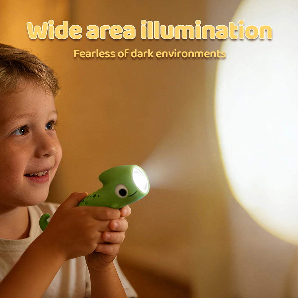 Animal Silicone Kids Night Light & Portable LED Flashlight