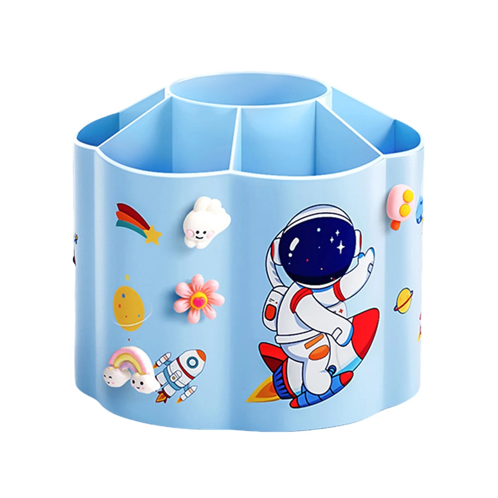 Kawaii Rotating Desk Organizer for Pens, Pencils & Makeup