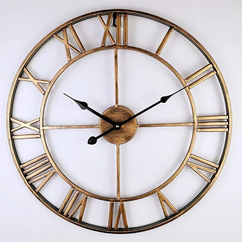 Wren Metal Roman Numeral Wall Clock, 40cm