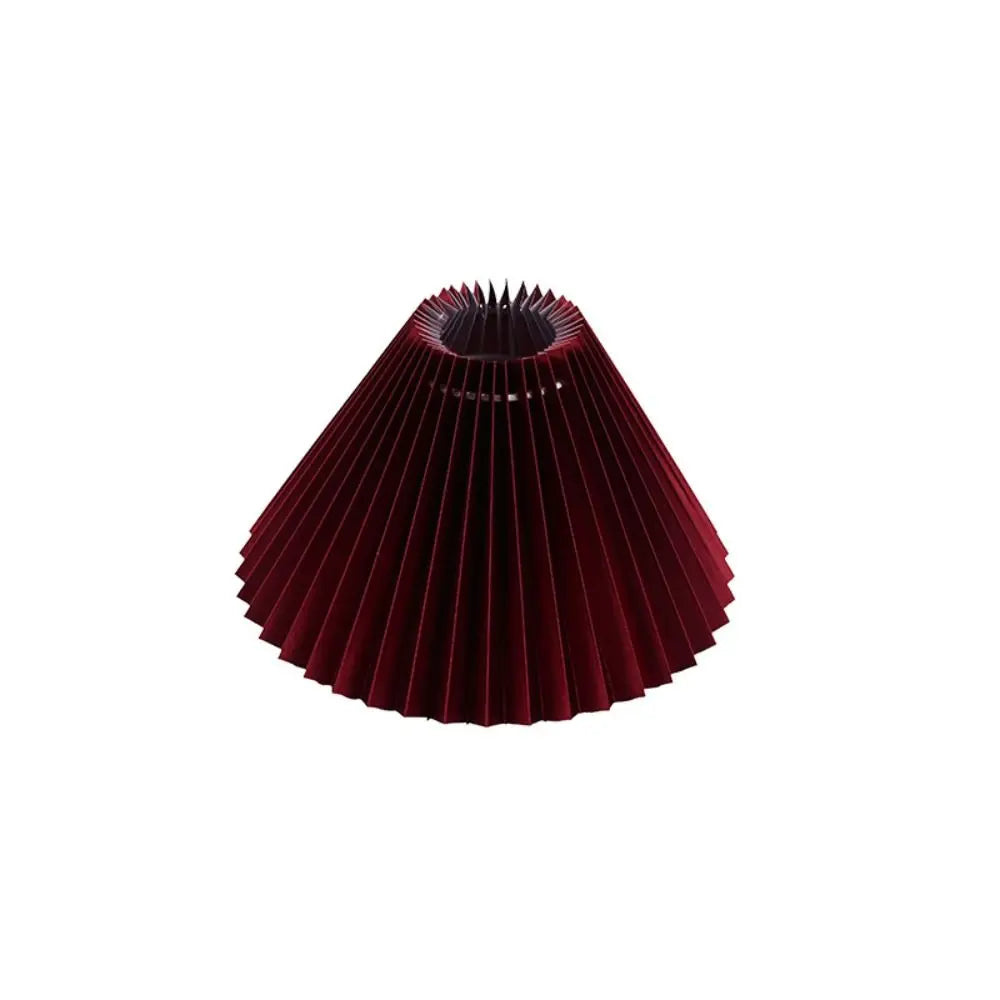 Eloise Pleated Cloth Lampshade – Modern Cone Light Cover