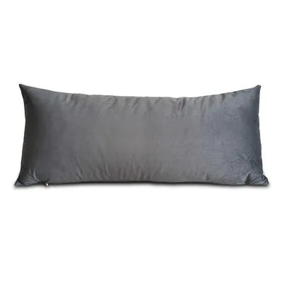 Rowan Rectangular Velvet & Houndstooth Throw Pillow Cover