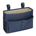 Oxford Bedside Caddy Organizer with Hooks and Mesh Pockets