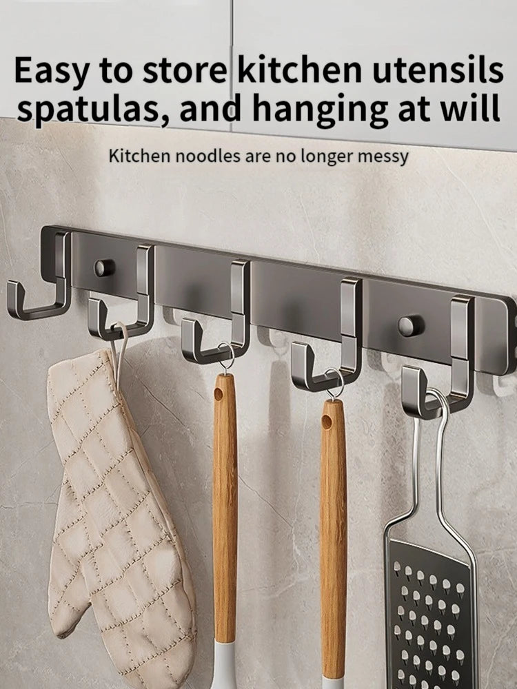 Aluminum Wall Hooks for Entryway, Closet, or Bathroom Organization