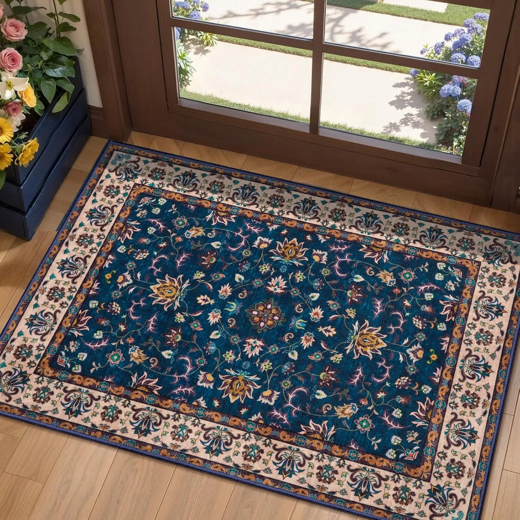Eden Vintage Persian Style Entryway Rug – Soft Non-Slip Doormat