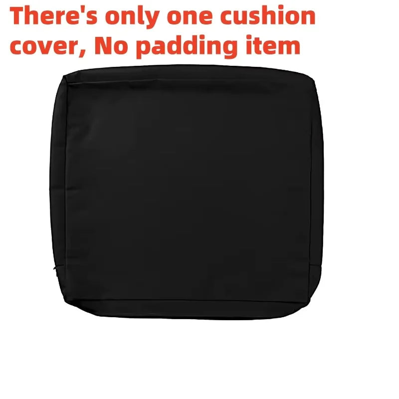 Outdoor Zippered Sofa Cushion Cover – Polyester, Multiple Sizes