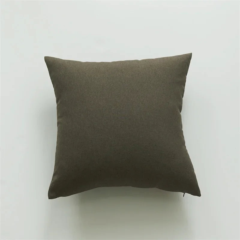 Solid Color Outdoor Waterproof Cushion Cover for Patio or Porch