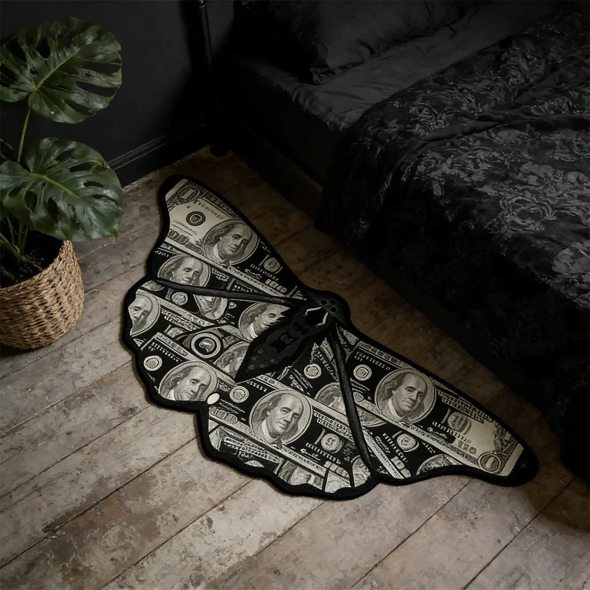 Mariposa Shaped Boho Runner Rug for Bedroom, Entryway, or Living Room