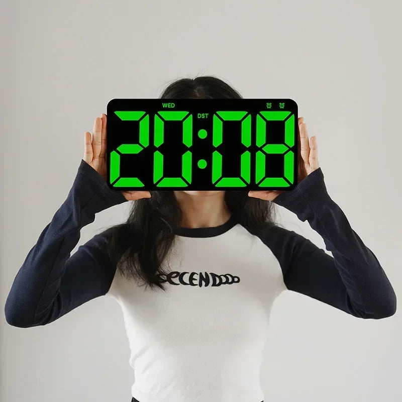 Aster Minimalist LED Wall Clock with Adjustable Brightness