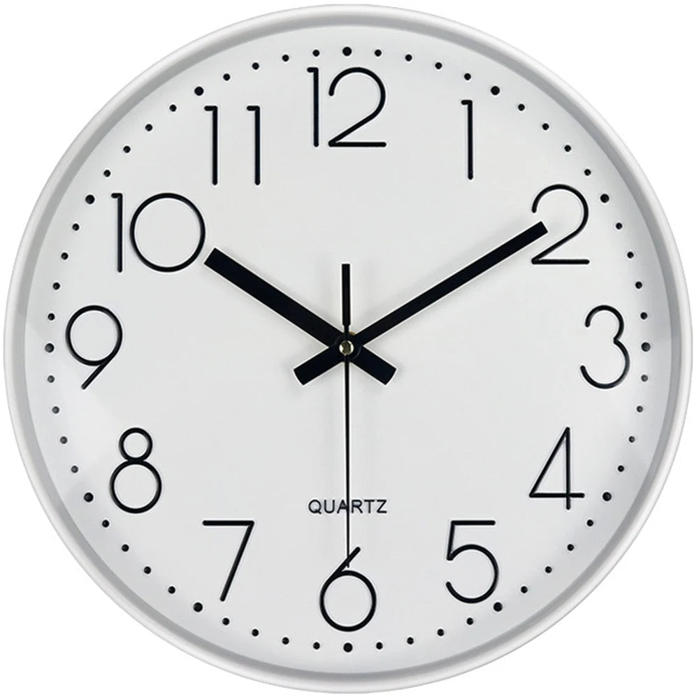 Marlow Minimalist Wall Clock with Tempered Glass Face