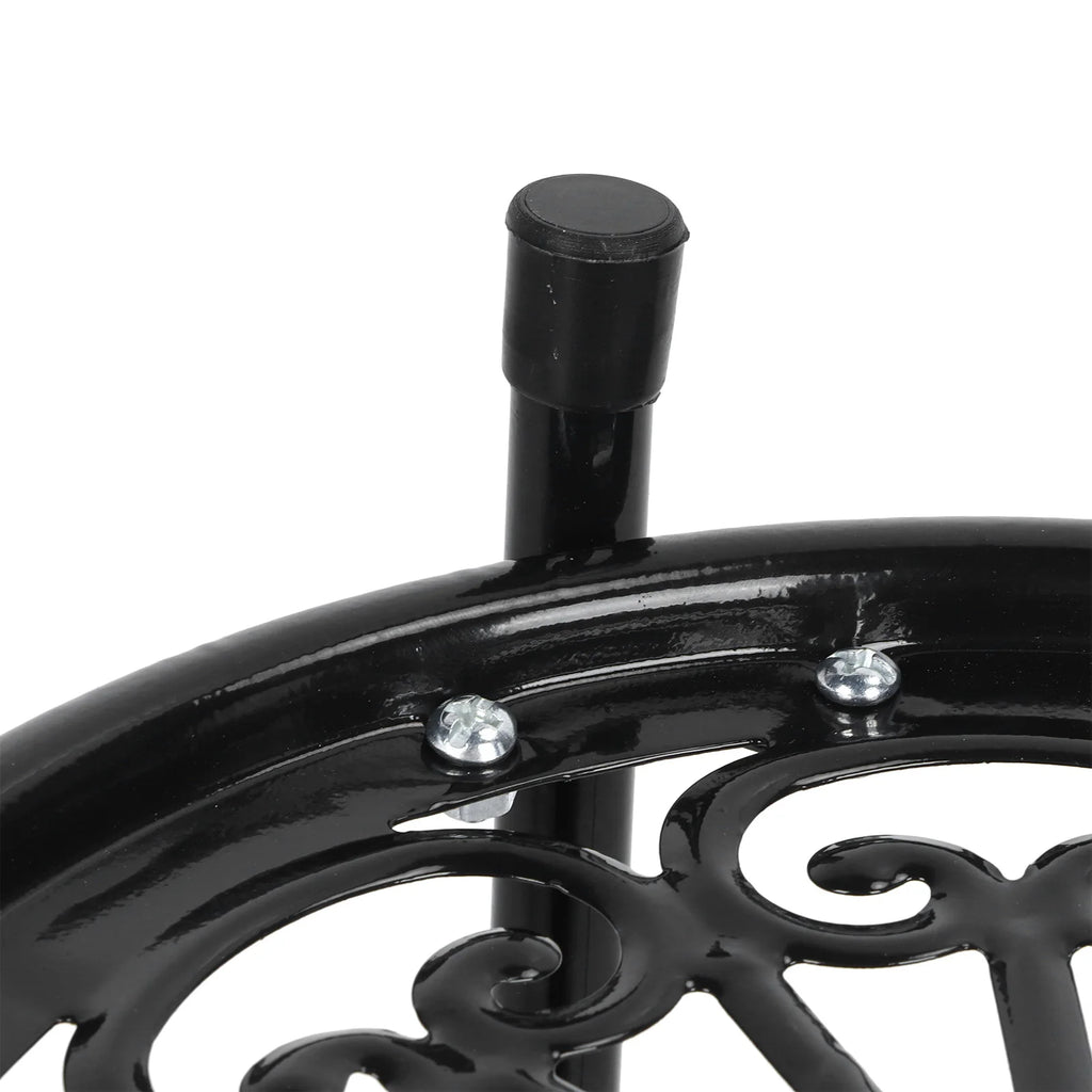 2-Tier Metal Plant Stand for Indoor & Outdoor Display