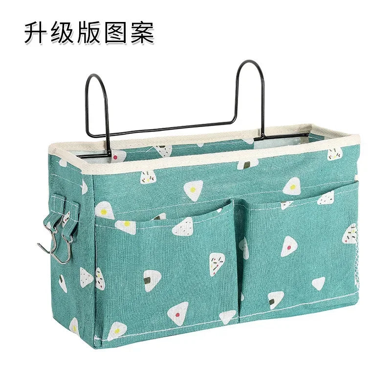 Hanging Bedside Organizer Caddy with Pockets