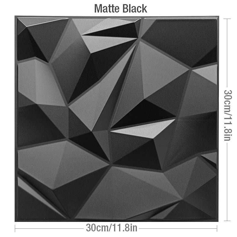 Facet 3D Geometric Wall Panel, 30x30cm