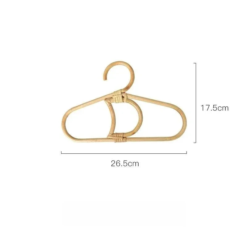 Willow Rattan Wall Hooks for Kids Room Organization