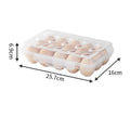 Stackable Plastic Egg Holder with Lid for Fridge or Travel
