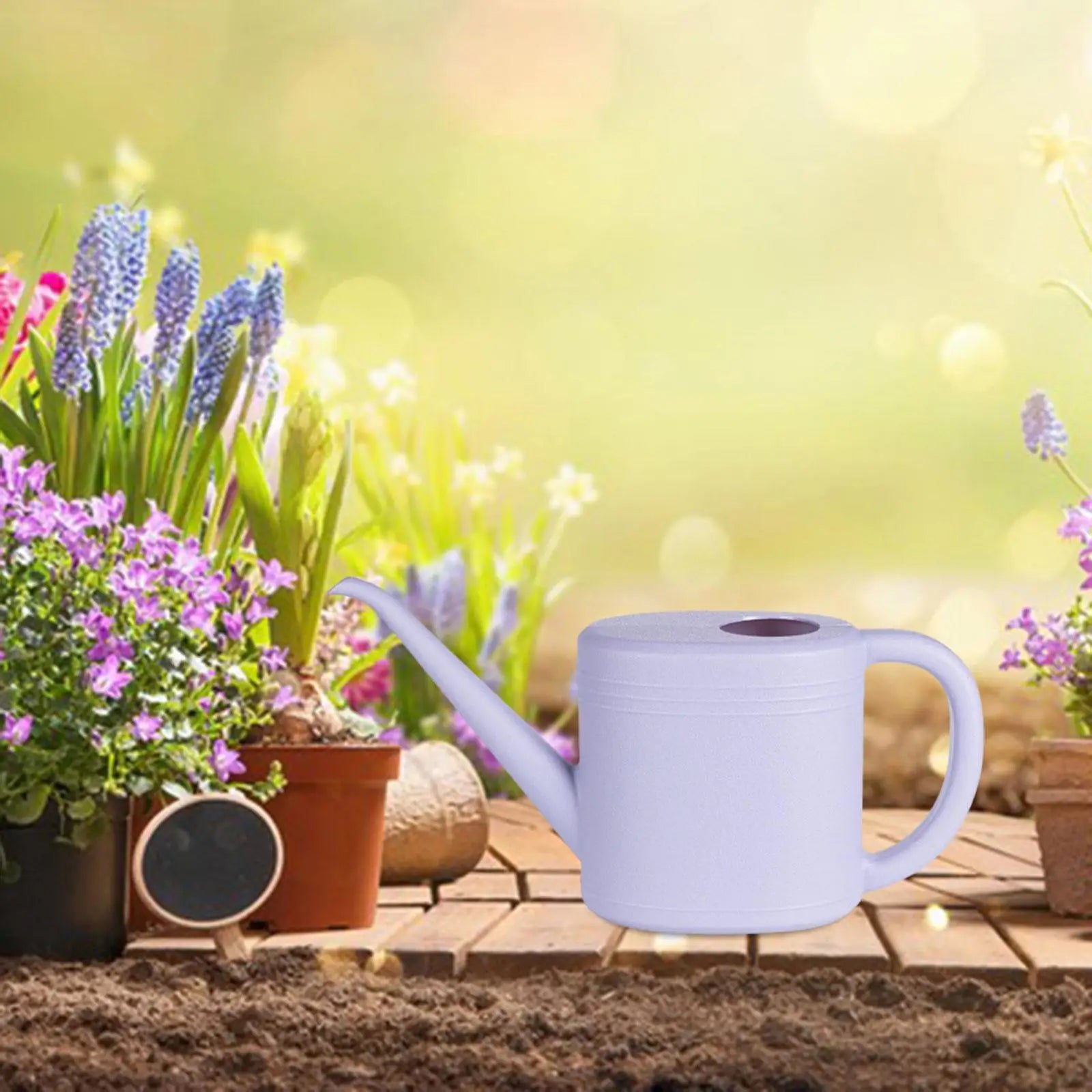 Lightweight Plastic Watering Can for Indoor & Outdoor Plants