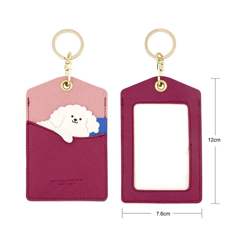 Meadow Animal Card Holder Keychain