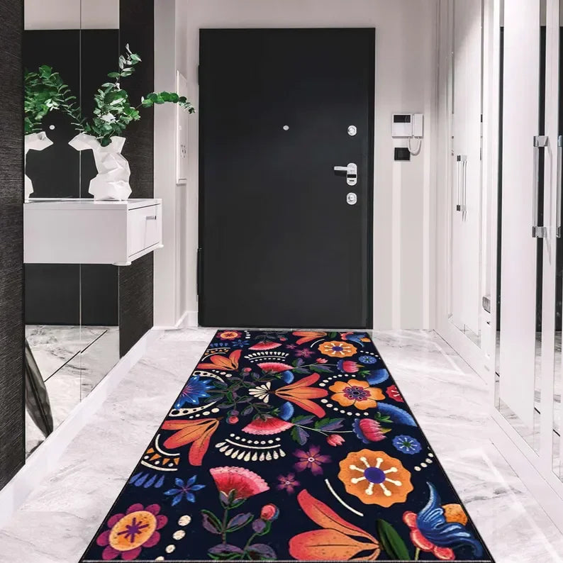 Ayla Boho Washable Runner Rug for Kitchen, Entryway or Hallway