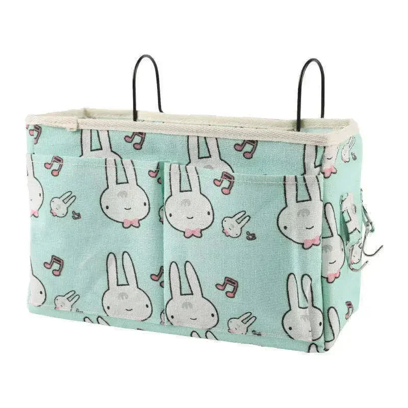 Hanging Bedside Organizer Caddy with Pockets
