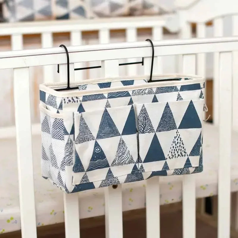 Hanging Bedside Organizer Caddy with Pockets