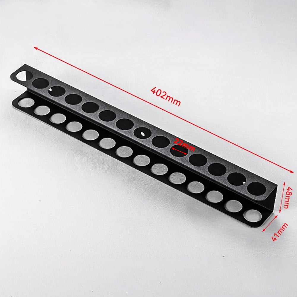Metal Wall-Mounted Tool Rack for Screwdrivers & Pliers – Garage Organizer