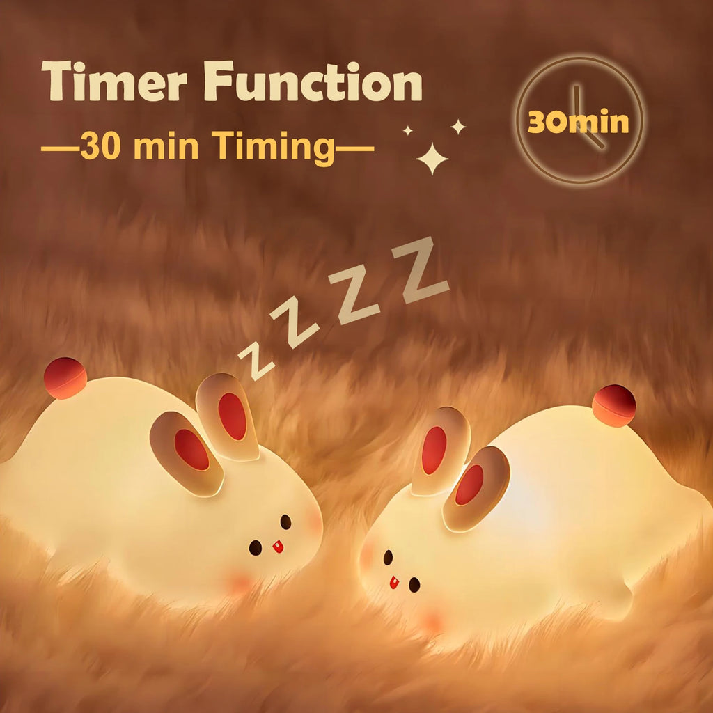 Bunny Silicone LED Night Light for Kids' Bedroom