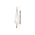 Hand-Knotted Jute Hanging Planter Basket for Indoor & Outdoor Spaces
