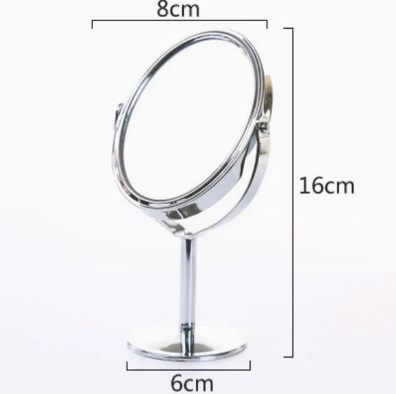 Double-Sided Rotating Desktop Makeup Mirror
