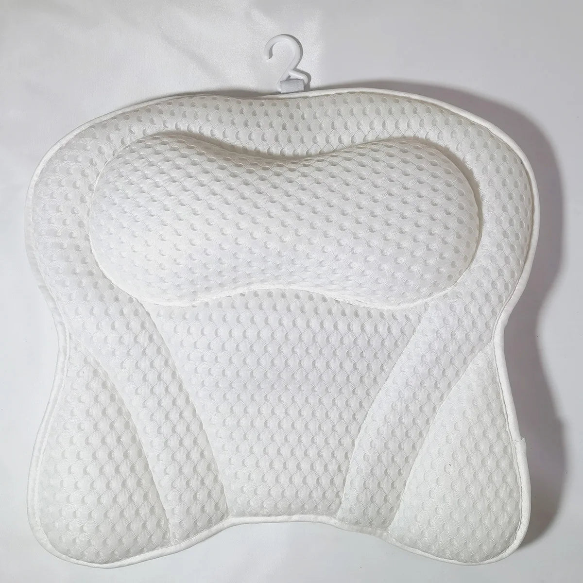 Air Mesh Bath Pillow with Suction Cups for Neck and Back Support in Tubs & Spa Baths