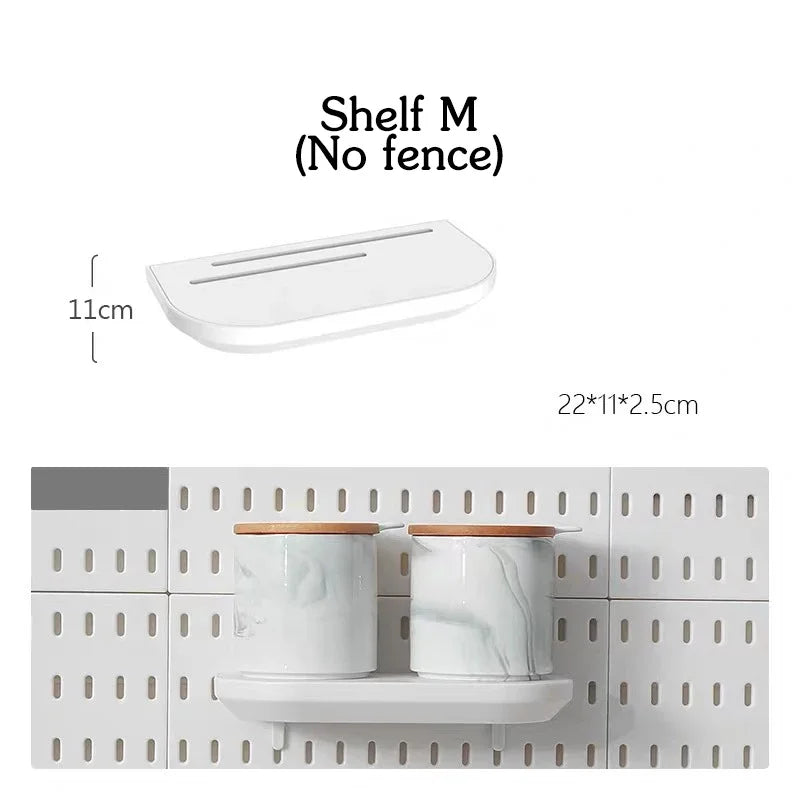 Customizable Pegboard Wall Organizer Accessories for Kitchen & Utility
