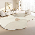 Mizu Irregular Shapes Plush Rug for Living Room or Bedroom
