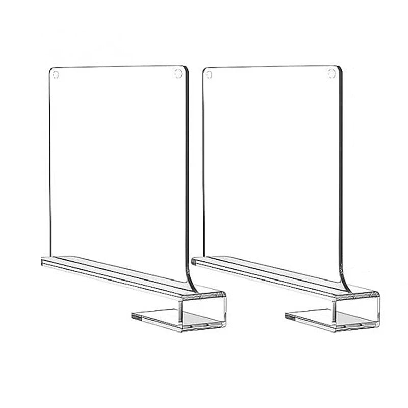 Clear Shelf Dividers for Closet and Cabinet Organization